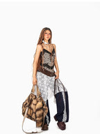 Arielink Lace Ruffle Asymmetrical Aline Women's Jacquard Mesh Midi Skirts