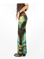 Arielink Vintage Distressed Tie Back Halter Ruched Slim Women's Tank Tops