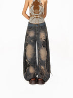 Arielink Vintage Halter Mesh Cropped Open Back Slim Fit Women's Tank Tops