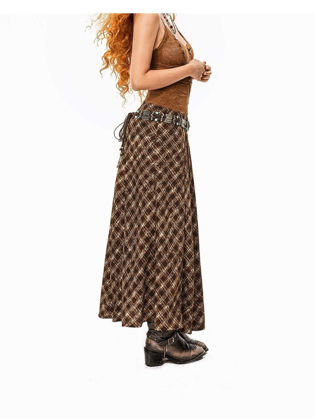 Arielink Vintage Lace V-neck Cinched Waist Slim Short Built In Pad Women's Camisoles