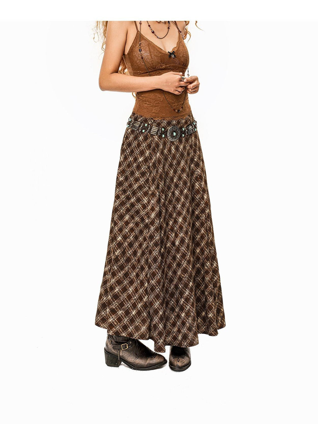 Arielink Vintage Lace V-neck Cinched Waist Slim Short Built In Pad Women's Camisoles