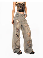 Arielink Vintage Leopard Print Cutout Lace Up Backless Cropped Women's Camisoles