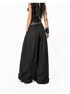 Arielink Vintage Punk Spliced Leather Zipper Bustier Women's Faux Fur Tank Tops