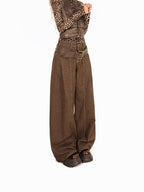 Arielink Western Leopard Mesh Distressed Slim Women's Faux Leather Vests