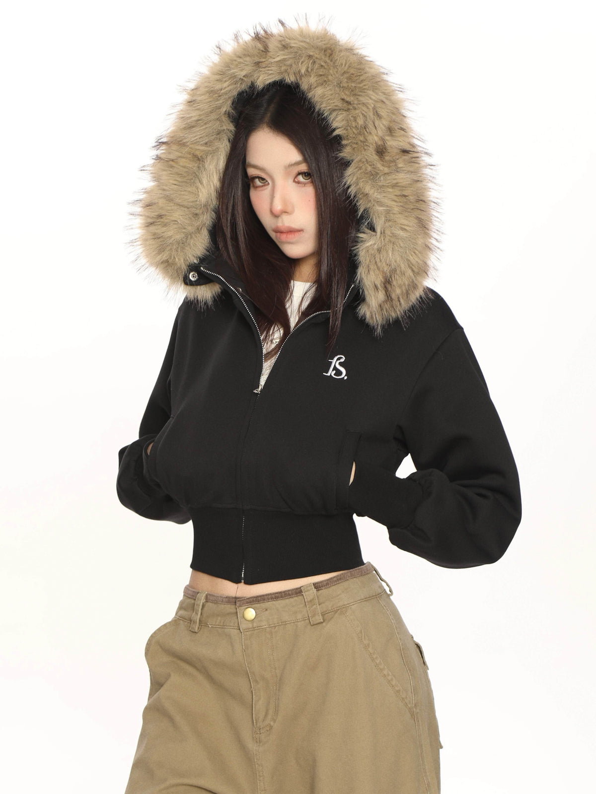 BIGGOLD_STUDIO_Removable_Faux_Fur_Trim_Zip_Up_Cropped_Women's_Hoodies_883061723864_MISSTT