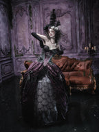 BLOOD SUPPLY Gothic Butterfly Ghost Corset Polyester Women's Tube Tops