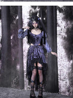BLOOD SUPPLY Gothic Corset Lace Up Adjustable Women's Polypropylene Long Sleeve T-shirts