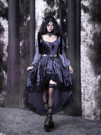 BLOOD SUPPLY Gothic Corset Lace Up Adjustable Women's Polypropylene Long Sleeve T-shirts