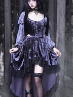 BLOOD SUPPLY Gothic Corset Lace Up Adjustable Women's Polypropylene Long Sleeve T-shirts