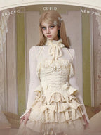 BLOOD SUPPLY Lace Knit High Neck Princess Camisoles Women's Knitwear Camisoles