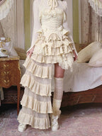 BLOOD SUPPLY Lace Knit High Neck Princess Camisoles Women's Knitwear Camisoles
