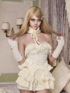 BLOOD SUPPLY Lace Knit High Neck Princess Camisoles Women's Knitwear Camisoles