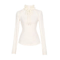 BLOOD_SUPPLY_Princess_Slim_Fit_High_Neck_Knit_Women's_Polyester_Long_Sleeve_T-shirts_999954080883_MISSTT