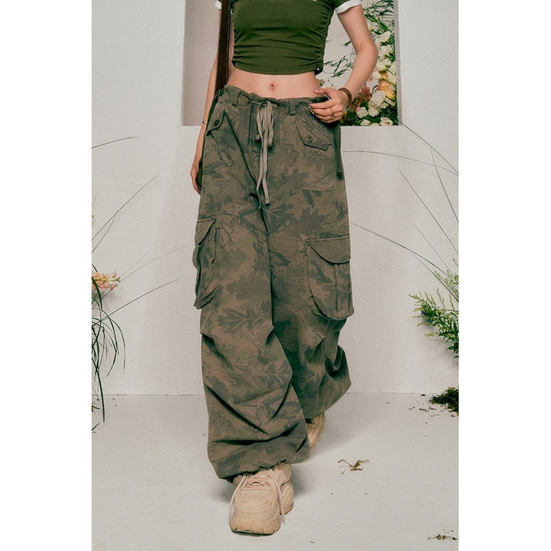 BeerBro_Camouflage_Washed_Distressed_Streetwear_Women's_Cotton_Wide-leg_Pants_704538435613_MISSTT