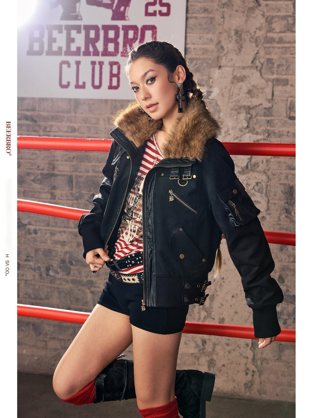 BeerBro_Suede_Paneled_Metallic_Hooded_Women's_Thick_Puffer_Jackets_981842425130_MISSTT