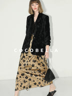 COCOBELLA 3D Embellished Pocket Straight Fit Commuter Blazer For Women Casual Jackets