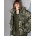 COCOBELLA_90_Percent_White_Duck_Down_150G_Commuter_Ol_Fit_Moss_Green_Short_Down_Jackets_MISSTT