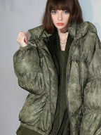 COCOBELLA 90 Percent White Duck Down 150G Commuter Ol Fit Moss Green Short Down Jackets