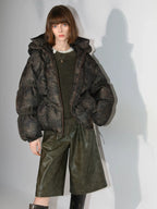 COCOBELLA 90 Percent White Duck Down 150G Commuter Ol Fit Moss Green Short Down Jackets