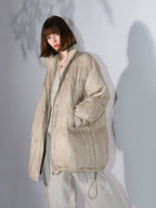 COCOBELLA 90 Percent White Duck Down Warm Midlength Straight Commuter Lyocell Down Jackets