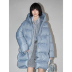 COCOBELLA_90%_White_Duck_Down_Hooded_Loose_Minimalist_Commuter_Mid_Length_Down_Jackets_MISSTT