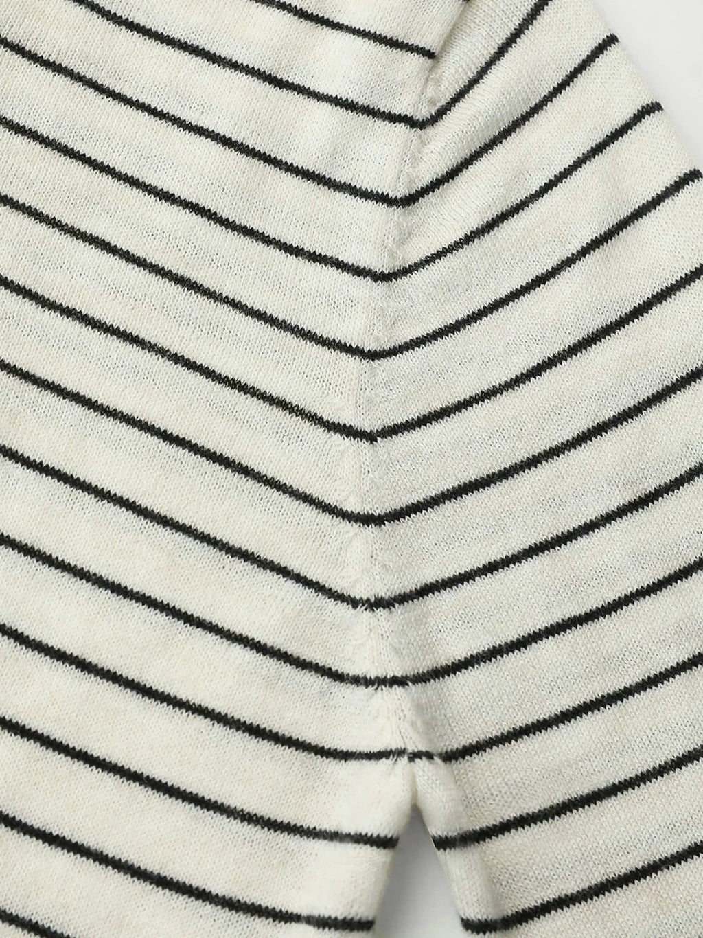 COCOBELLA Acrylic Wool Blend Stripe Straight Fit Minimalist Workday Women Knit Sweater