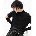 COCOBELLA_Beaded_Detachable_Sleeves_Straight_Fit_Office_Knit_Mock_Neck_Black_Sweater_MISSTT