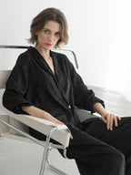 COCOBELLA Botanical Jacquard Straight Fit Single Button Pockets Office Women Blazers