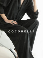 COCOBELLA Botanical Jacquard Straight Fit Single Button Pockets Office Women Blazers