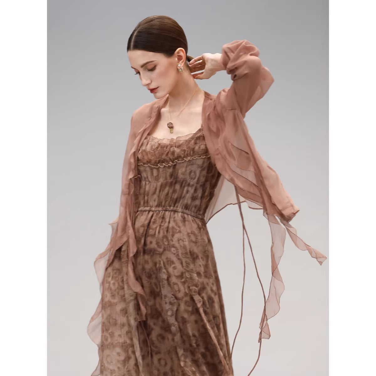 COCOBELLA_Chiffon_Ruffle_Slim_Fit_Long_Sleeve_Ladylike_Commuter_Cardigan_Women_Shirts_MISSTT