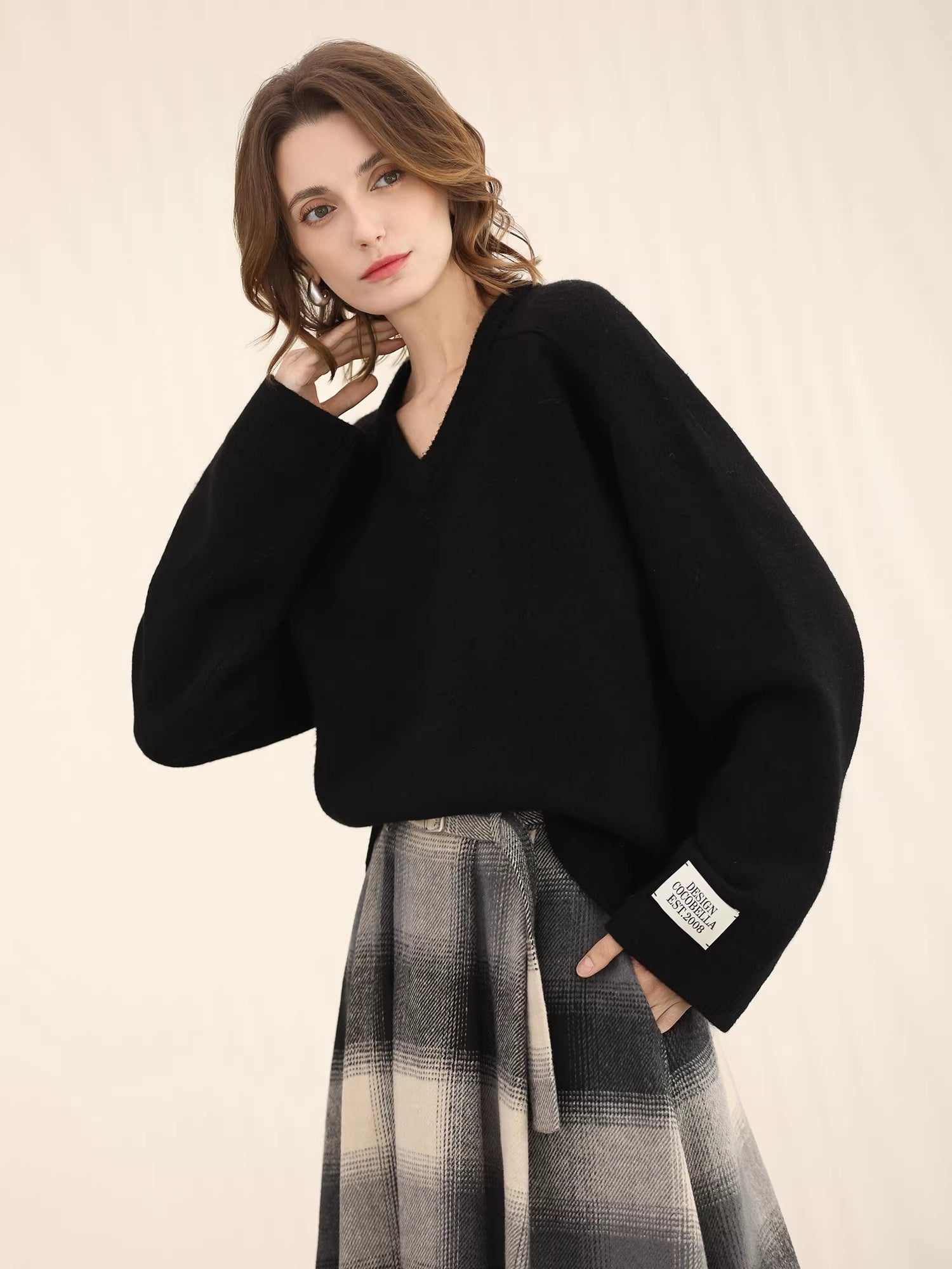 COCOBELLA_Classic_British_Aline_Mid_Waist_Office_Commute_Casual_Womens_Skirts_MISSTT