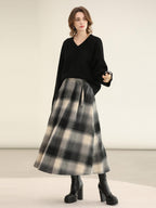 COCOBELLA Classic British Aline Mid Waist Office Commute Casual Womens Skirts