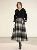 COCOBELLA Classic British Aline Mid Waist Office Commute Casual Womens Skirts