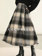 COCOBELLA Classic British Aline Mid Waist Office Commute Casual Womens Skirts
