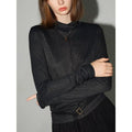 COCOBELLA_Comfort_Stretch_Slim_Fit_High_Neck_Long_Sleeve_Seam_Detail_Women_Office_Shirts_MISSTT