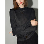 COCOBELLA_Comfort_Stretch_Slim_Fit_High_Neck_Long_Sleeve_Seam_Detail_Women_Office_Shirts_MISSTT