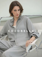 COCOBELLA Cotton Blend Street Slim U Neck Letter Print Women Tank Top Tops