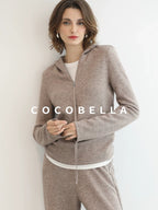 COCOBELLA Cozy Chunky Zip Front Batwing Sleeve Oversized Women Commuter Cardigan Sweater