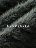 COCOBELLA Cozy Faux Fur Straight Fit Elegant Workwear Women Outerwear Jackets
