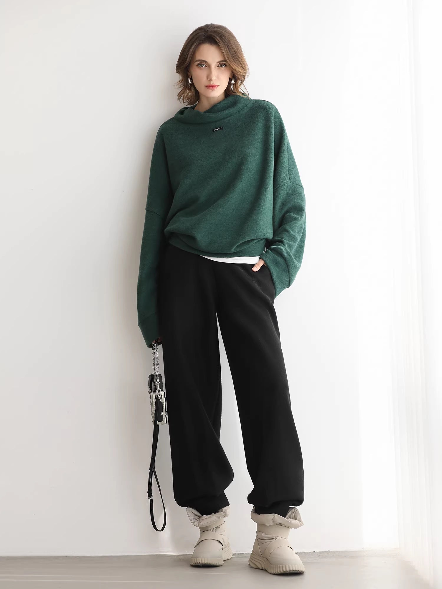 COCOBELLA_Cozy_Oversized_Drop_Shoulder_Stand_Collar_Thick_Street_Casual_Knit_Sweater_MISSTT