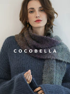 COCOBELLA Cozy Thick Acrylic Blend Vintage Knit Roll Edge Loose Waist City Commute Dresses
