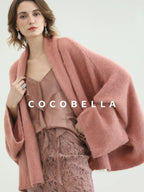 COCOBELLA Cozy Thick Loose Fit Batwing Sleeves Office Open Front Knit Cardigan Sweater