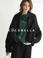 COCOBELLA Cozy Thick Oversized Drop Shoulder Street Style Turtleneck Knit Womens Sweater