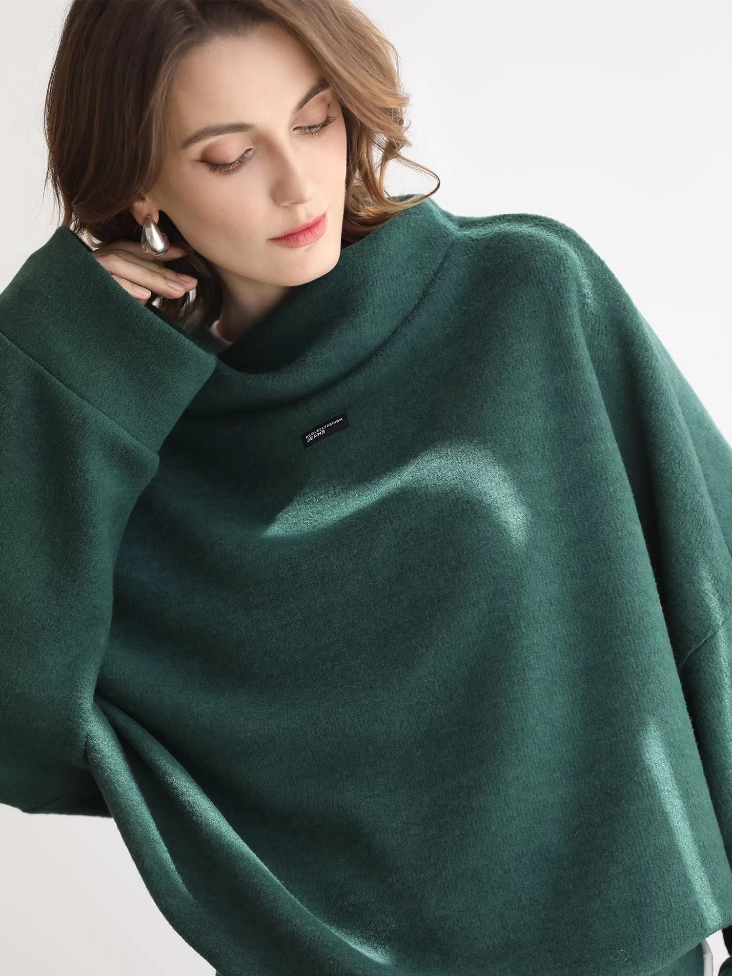 COCOBELLA_Cozy_Thick_Oversized_Turtleneck_Drop_Shoulder_Street_Casual_Pullover_Sweater_MISSTT