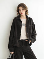 COCOBELLA_Durable_Loose_Fit_Lapel_Button_Pocket_Women_Commuter_Long_Sleeve_Shirts_MISSTT
