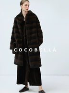 COCOBELLA Elegant Belted Button Lantern Sleeves Round Neck Office Shirtdress Shirts