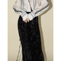 COCOBELLA_Elegant_Chinese_Tie_Waist_3D_Trim_Mid_Rise_A_Line_Polyester_Women_Skirts_MISSTT