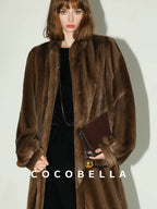COCOBELLA Elegant Hepburn Sleeveless A Line Belt Side Slit Office Little Black Dresses