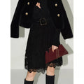 COCOBELLA_Elegant_High_Waist_Lace_Mesh_A_Line_Straight_Office_Commuter_Black_Nylon_Skirts_MISSTT