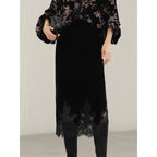 COCOBELLA_Elegant_Lace_Patchwork_Mid_Waist_Straight_H_Line_Women_Midi_Skirts_MISSTT